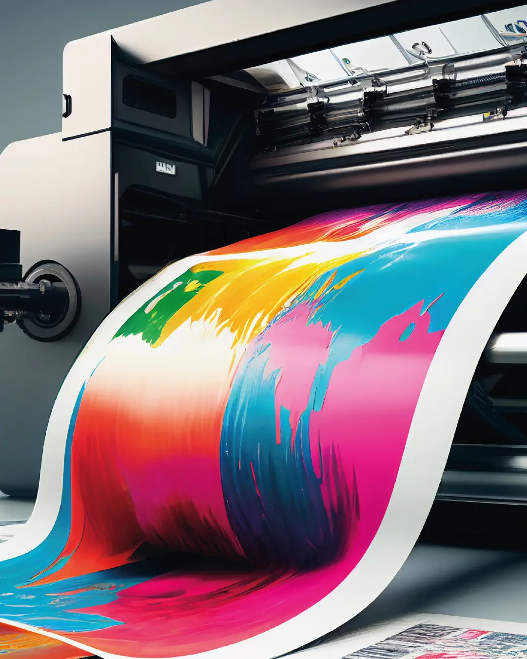 Large-format printer operating at Centrum Print Prague