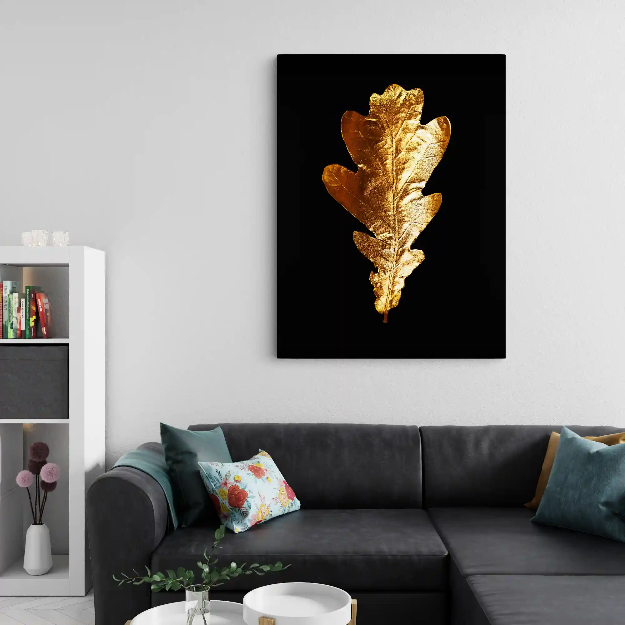 Gold Leaves Art