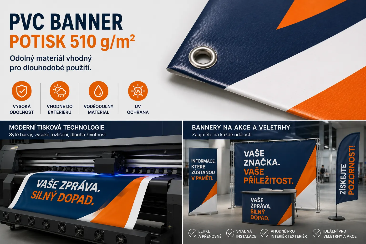 PVC banner pro akce a veletrhy